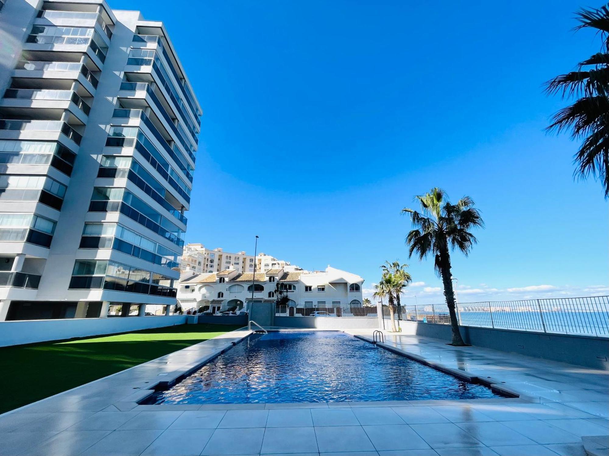 拉曼加戴尔马尔梅纳Apartamento En Primera Linea Con Vistas A La Playa Ensenada Del Esparto Del Residencial Vina Del Mar公寓 外观 照片